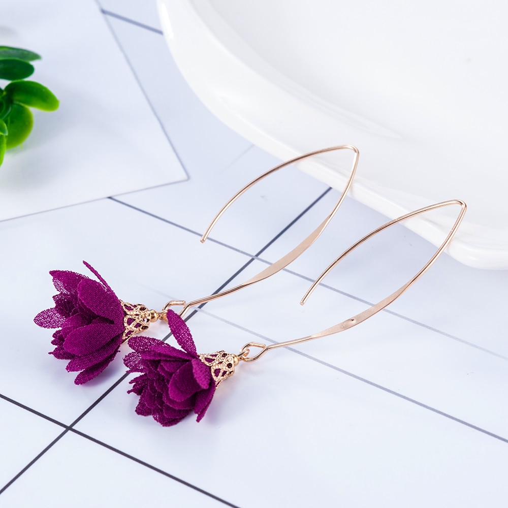 Rose Flower Earrings - Image 5