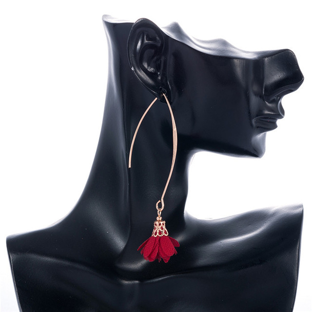Rose Flower Earrings - Image 1