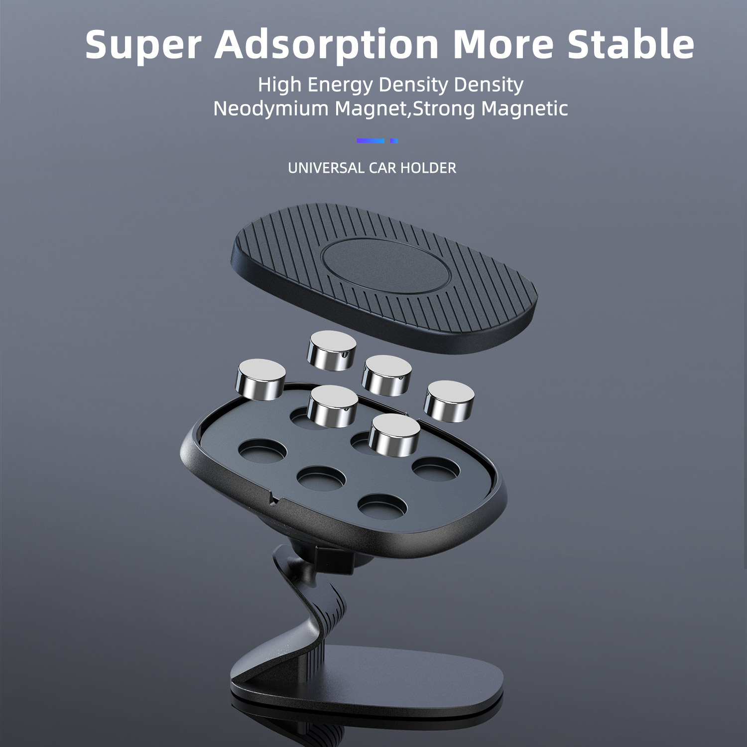 Magnetic Car Phone Holder Image 4