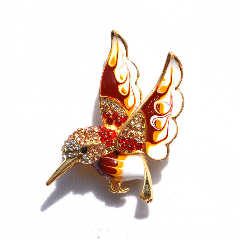 Hummingbird Brooch Detail 1