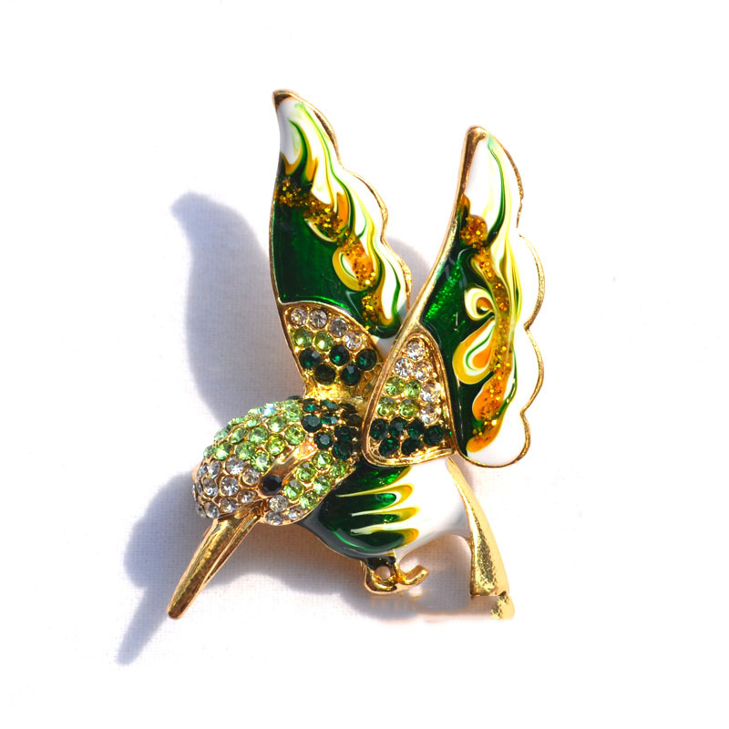 Hummingbird Brooch Detail 2