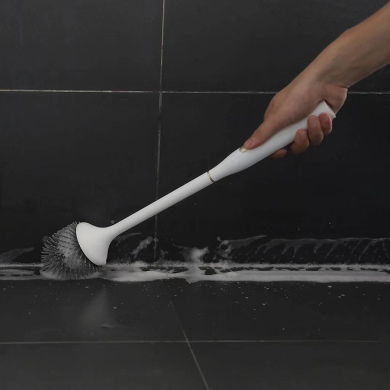 Electric Toilet Brush in Use