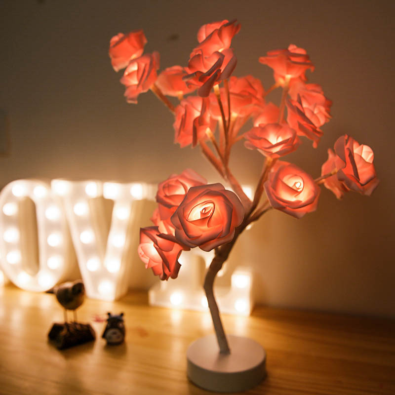 Close-up of Rose Tree Lamp