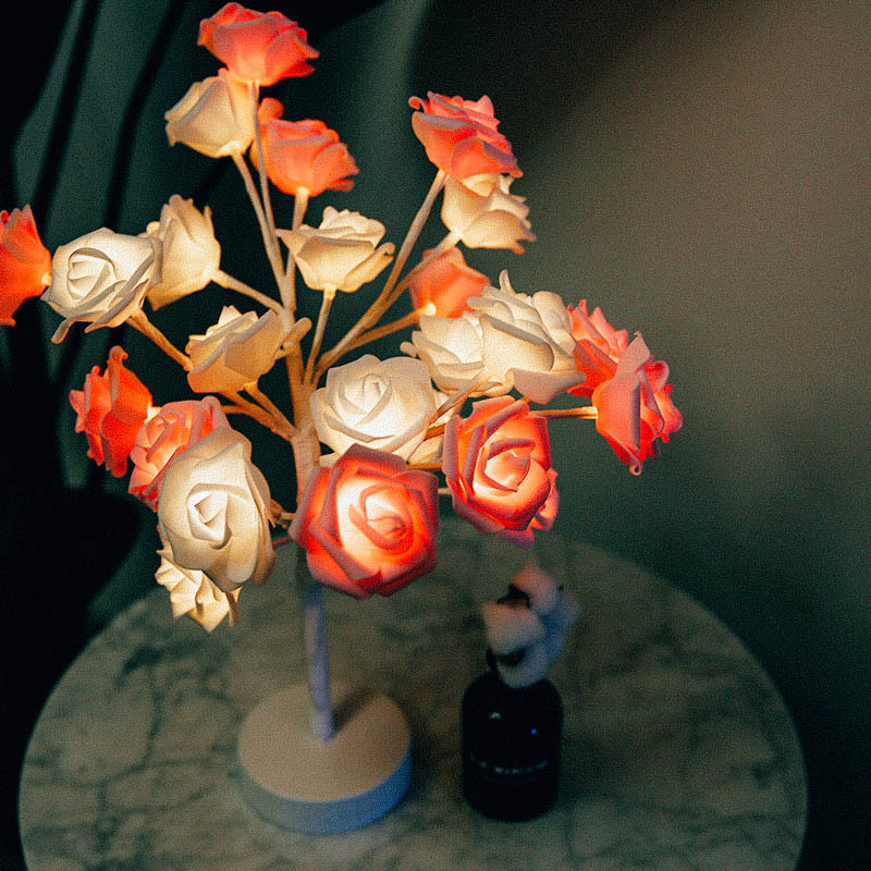 Rose Tree Lamp in a Room