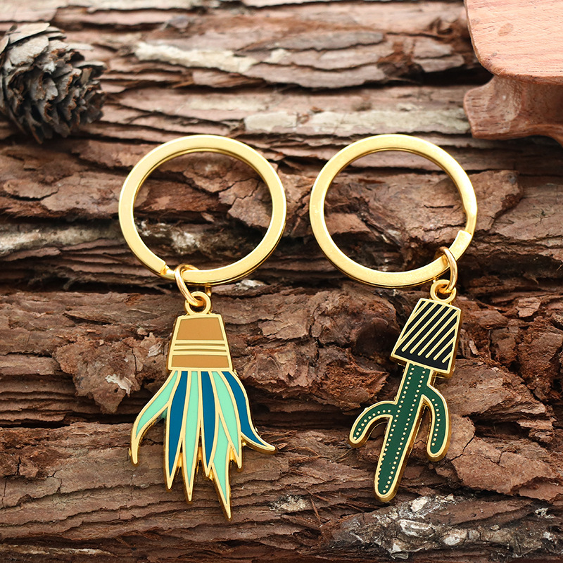 Close-up of Cactus Keychain
