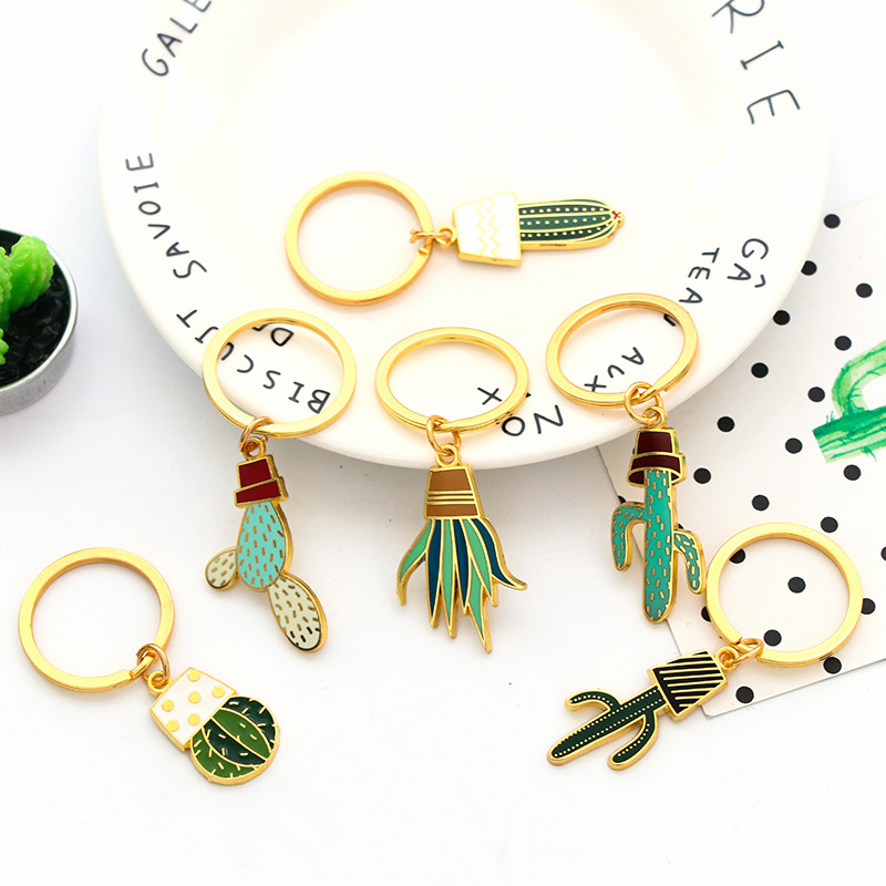 Cactus Plant Keychain