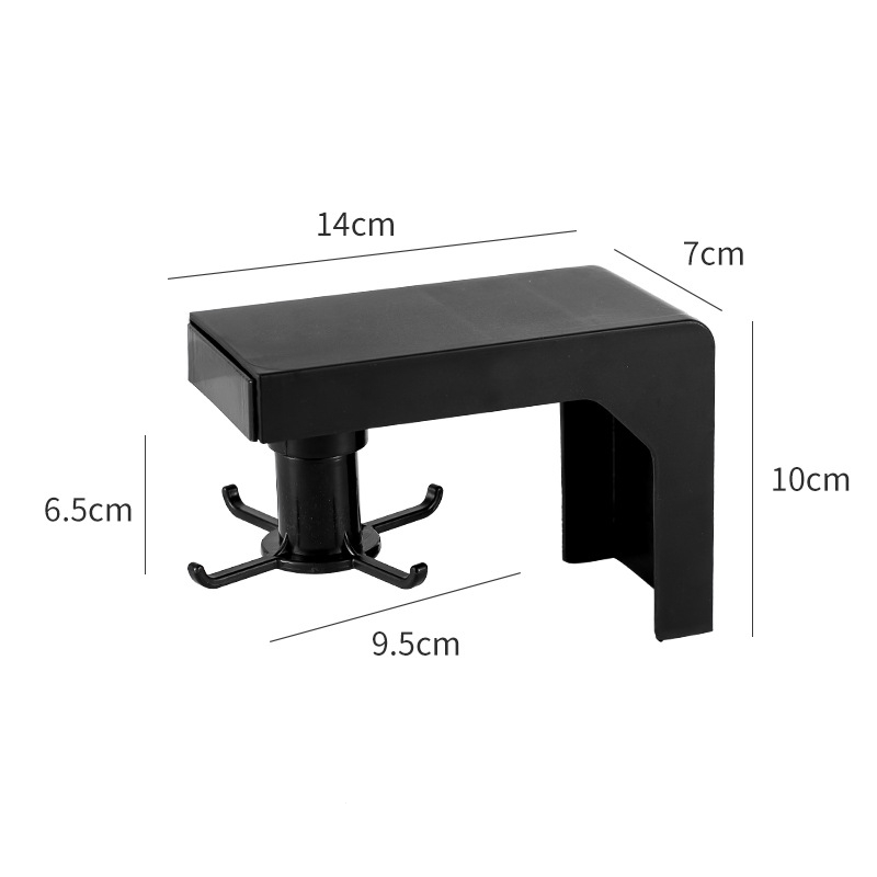 Expandable Rotating Hook Storage Rack Image 2