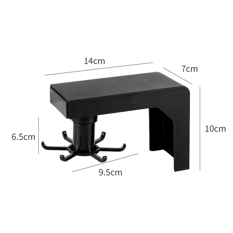 Expandable Rotating Hook Storage Rack Image 1