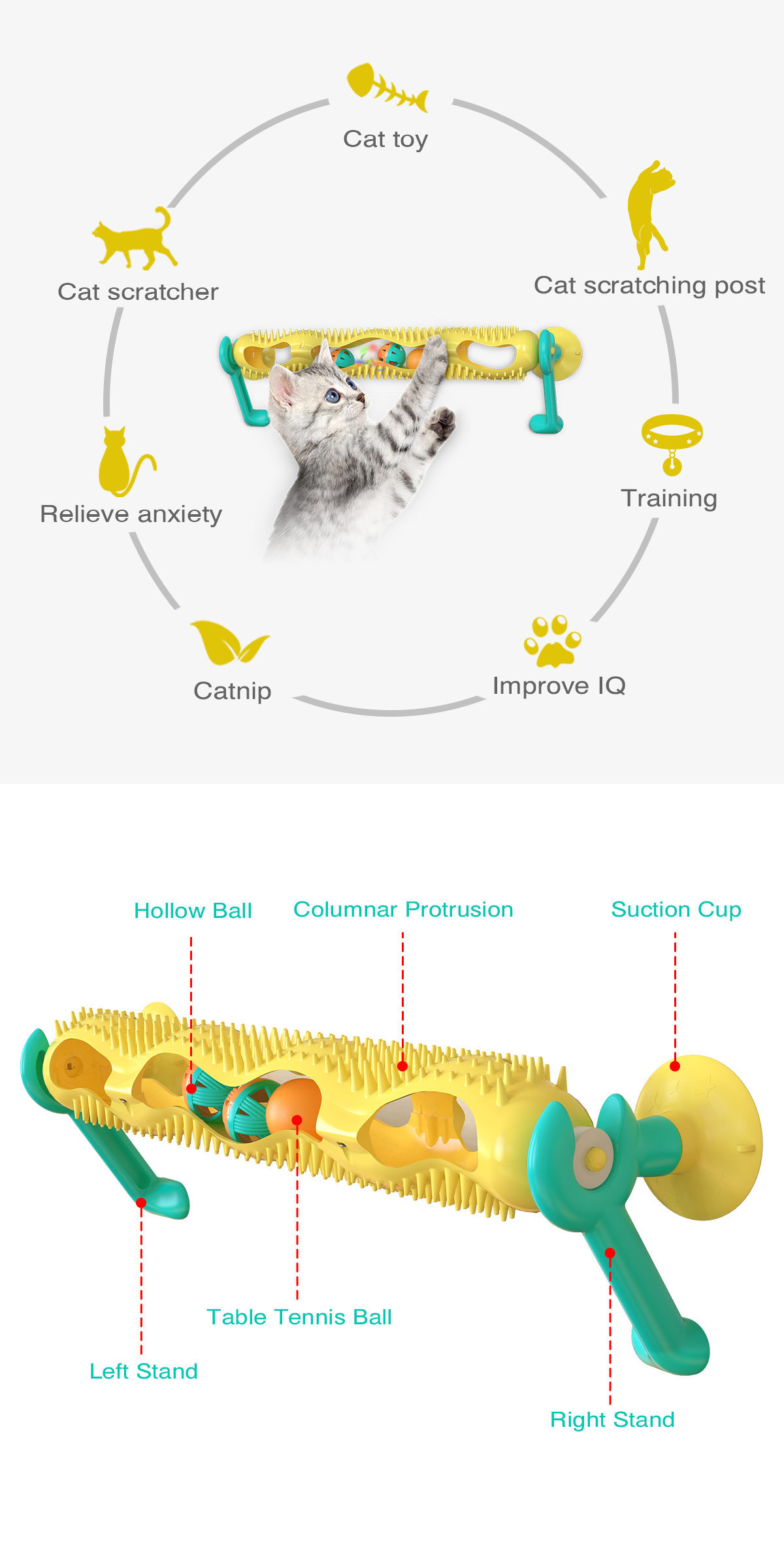 Orbit Ball Cat Toy Lifestyle Image 1