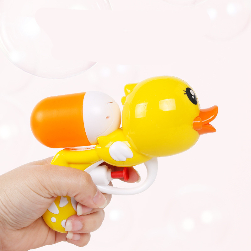 Kids Playing with Water Duck Squirt Gun