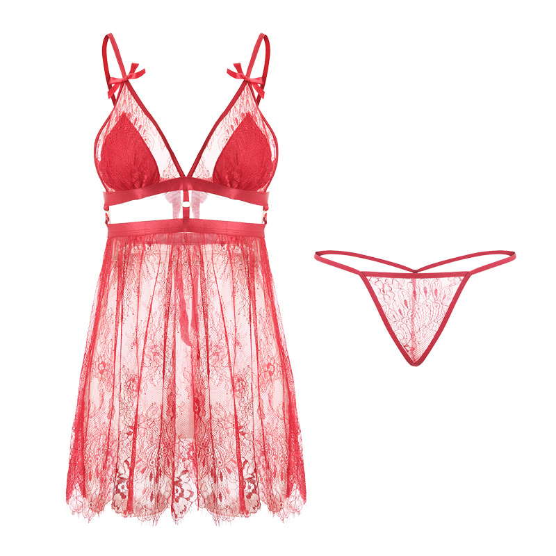 Lace-trimmed sleepwear - White