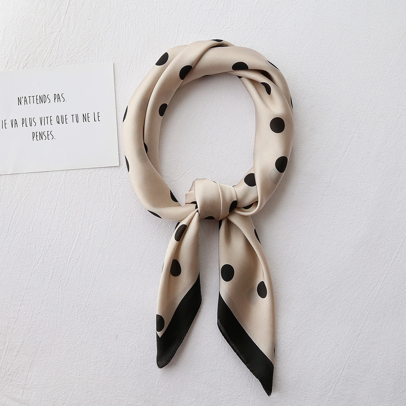 Polka Dot Silk Scarf