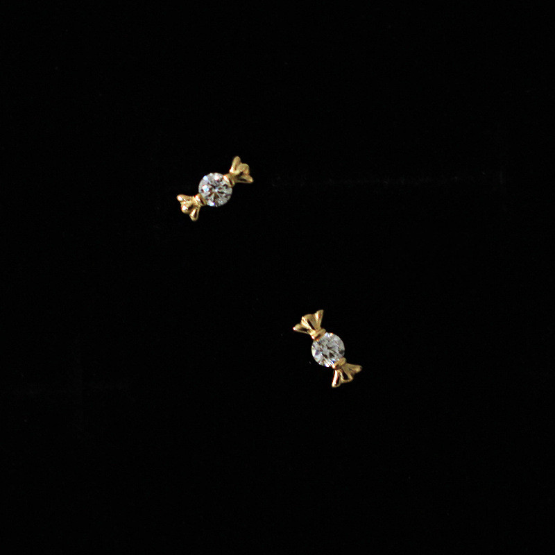 Close-up of Mini Candy Earrings