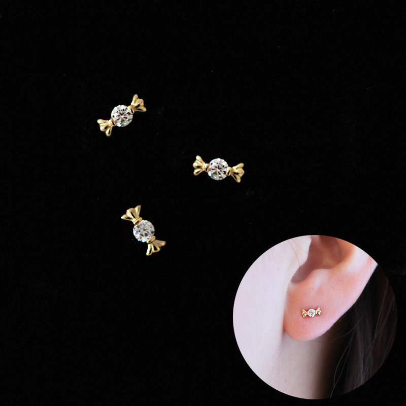 Mini Candy Earrings in Use