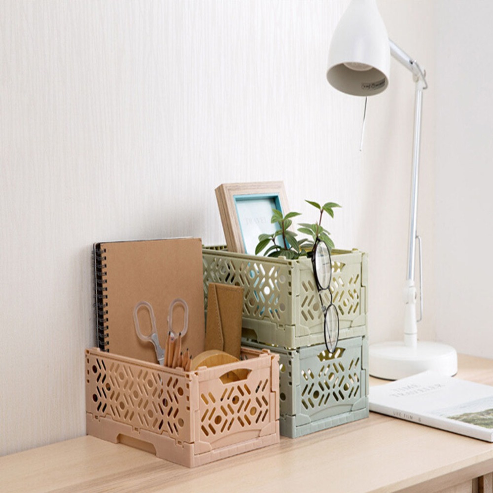 Nordic-style Stackable Desktop Storage Basket - Image 2