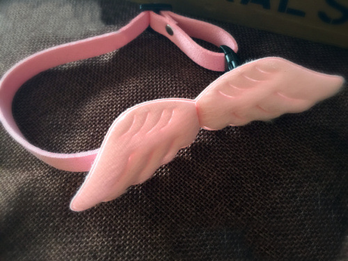 Pet Collar with Angel Wings