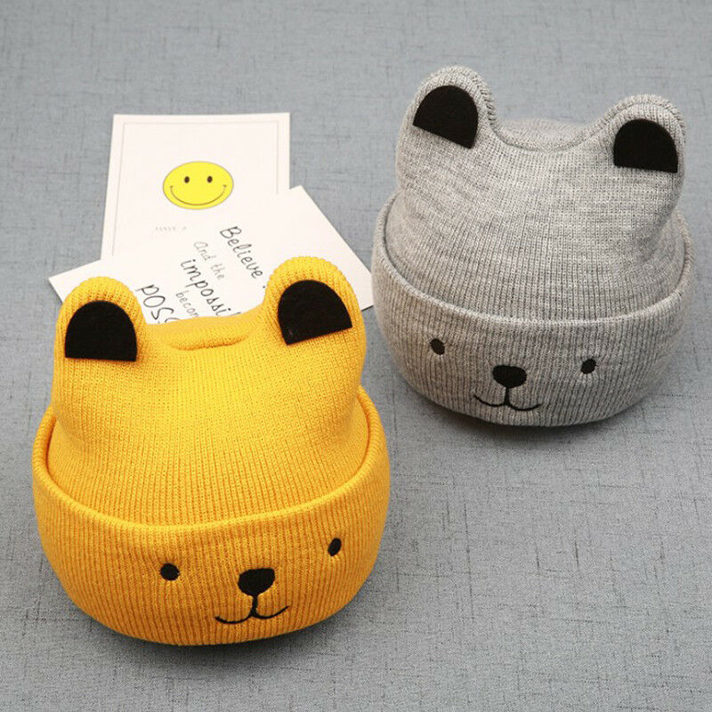 Knitted Bear Ear Hat - Image 2