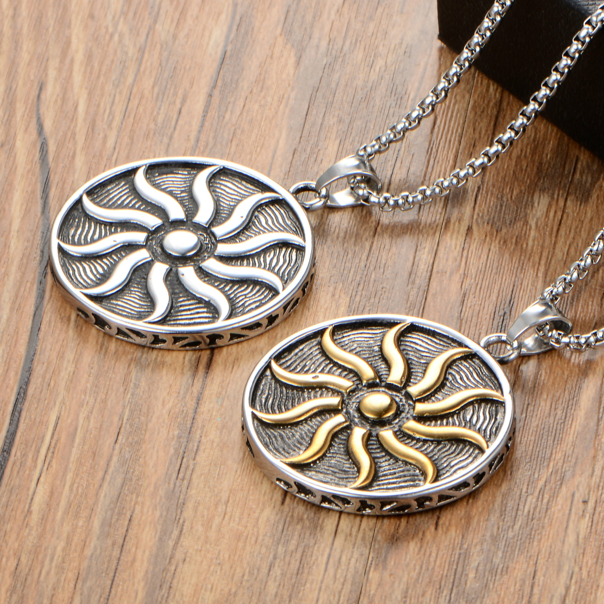 Flame Pendant on Display
