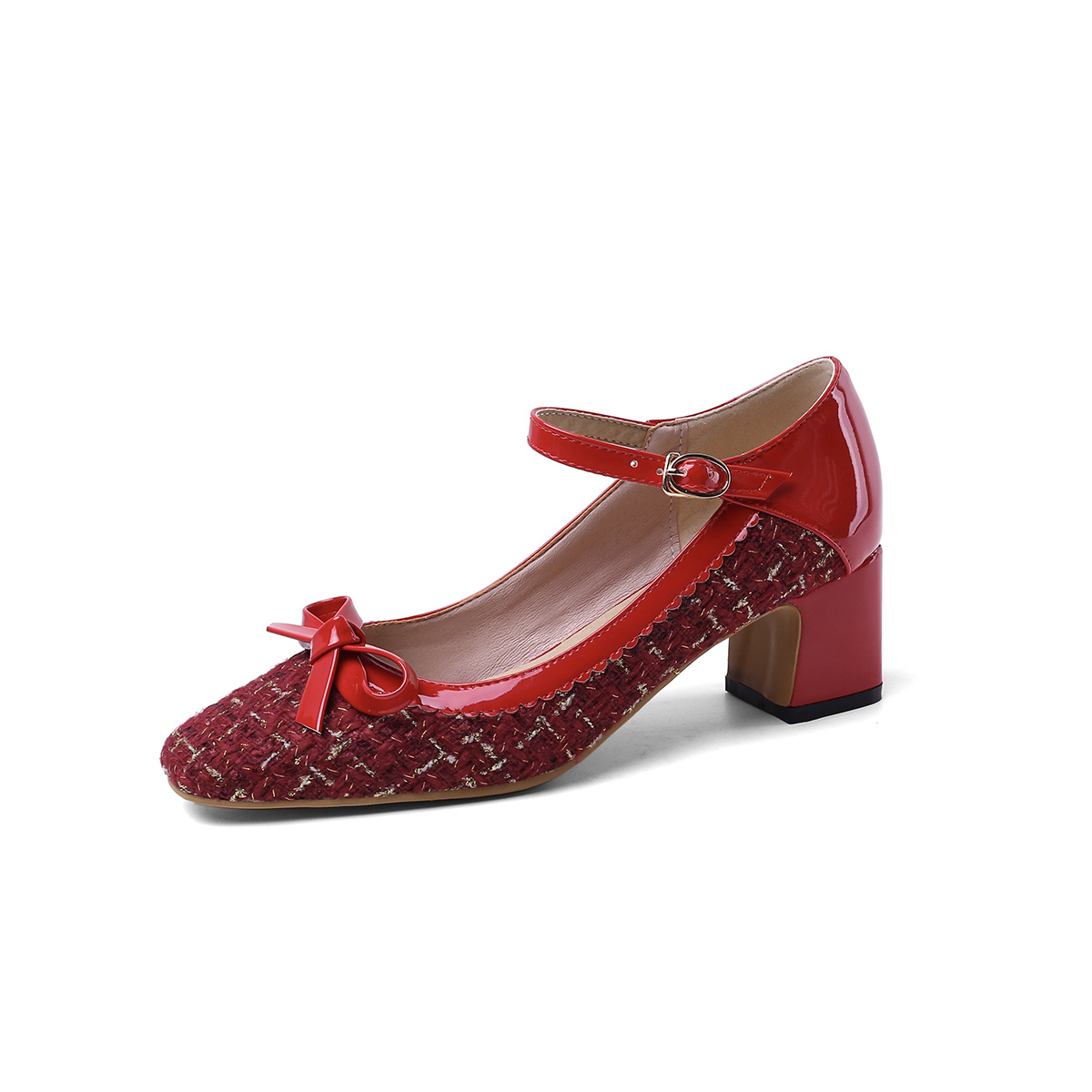 Chunky heel pumps image 4