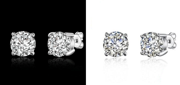 Elegant Design of S925 Silver Stud Earrings