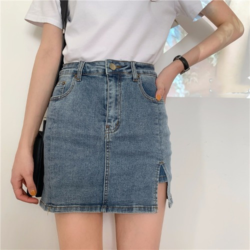 A-line Denim Skirt