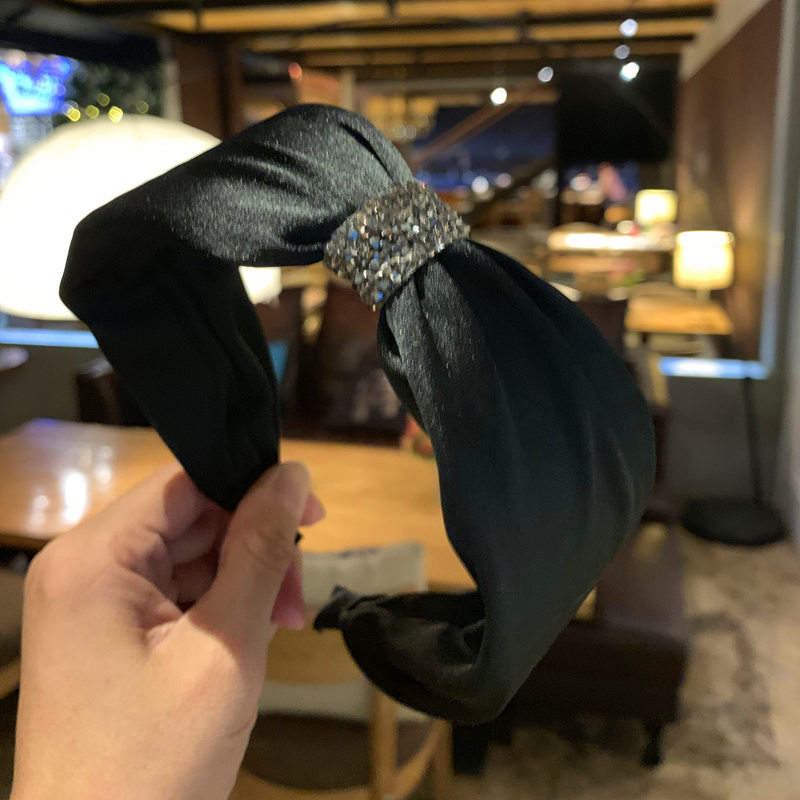 Knotted Women Hairband - Black