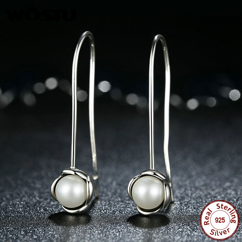 Elegant Pearl Embedded Earrings