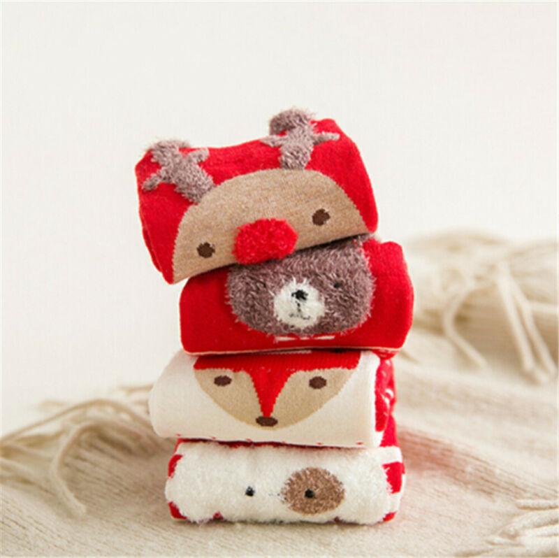Autumn-Winter Cotton Socks - Design 4