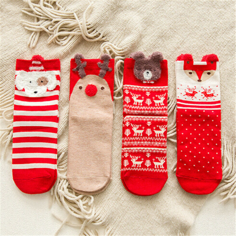 Autumn-Winter Cotton Socks - Design 1