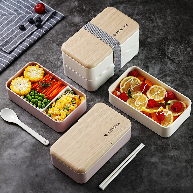 Nordic Style Double Layer Lunch Box Image 5
