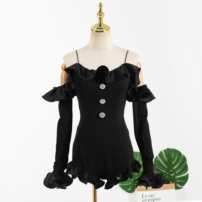 Black Long Sleeve Bodysuit 8