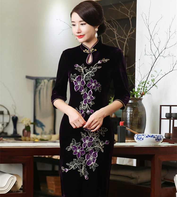 Elegant Velvet Dress