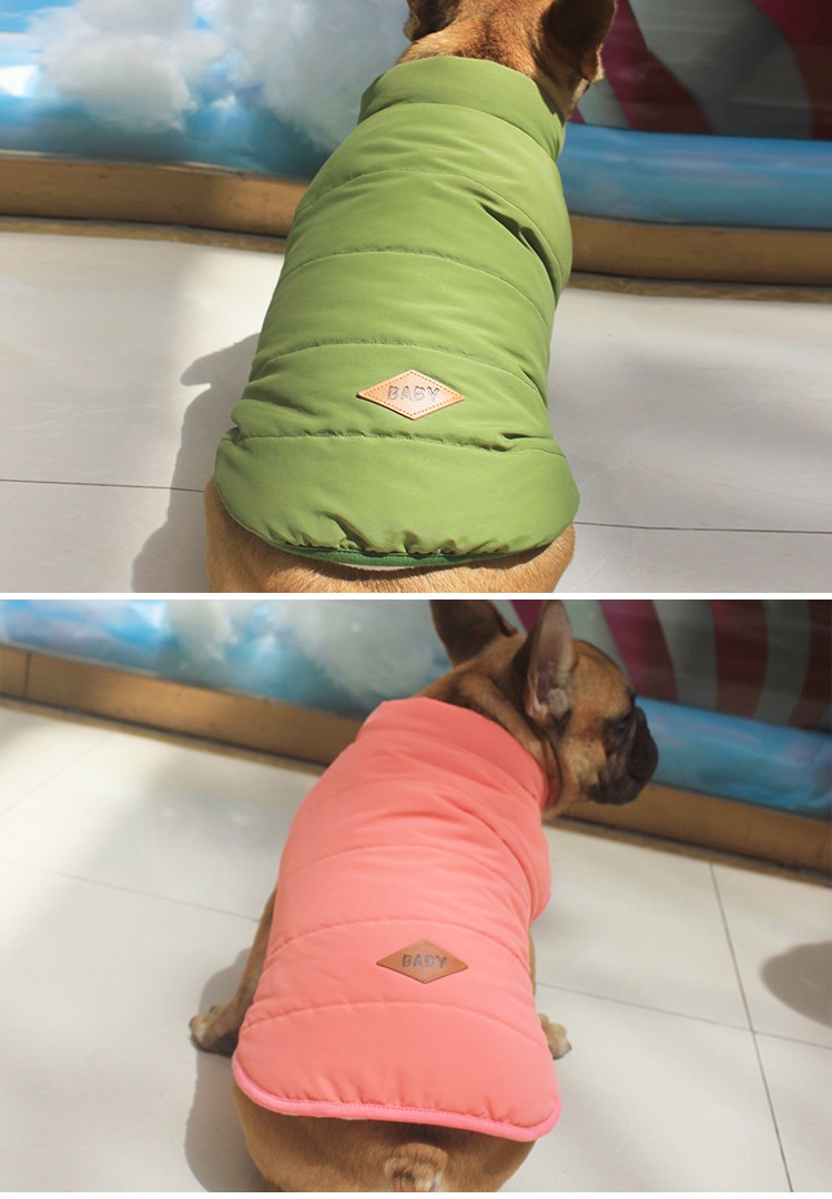 French Bulldog Cotton Vest - Size Chart