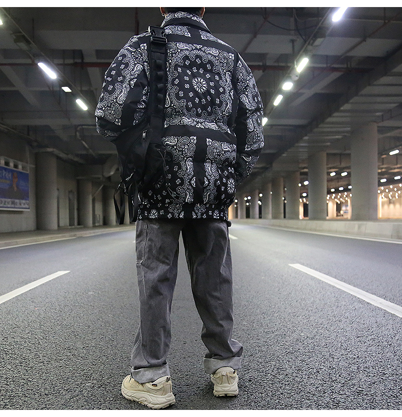 HIPHOP嘻哈街头风棉服 Image 4