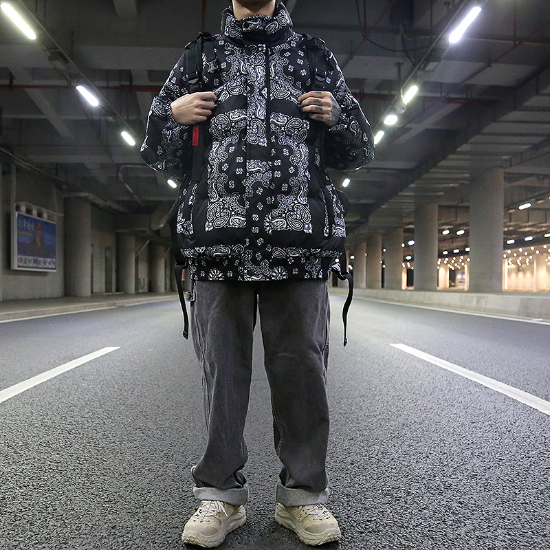 HIPHOP嘻哈街头风棉服 Image 3