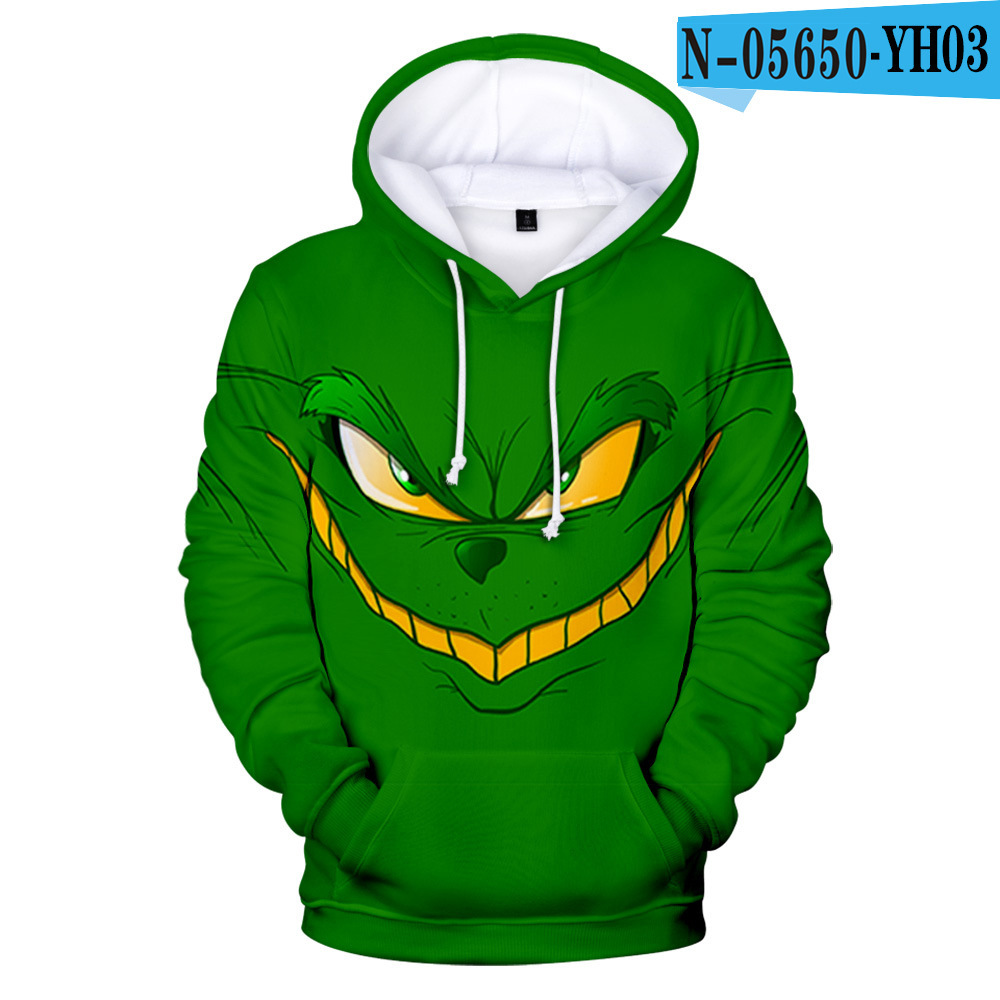 Grinch Hoodie Back View