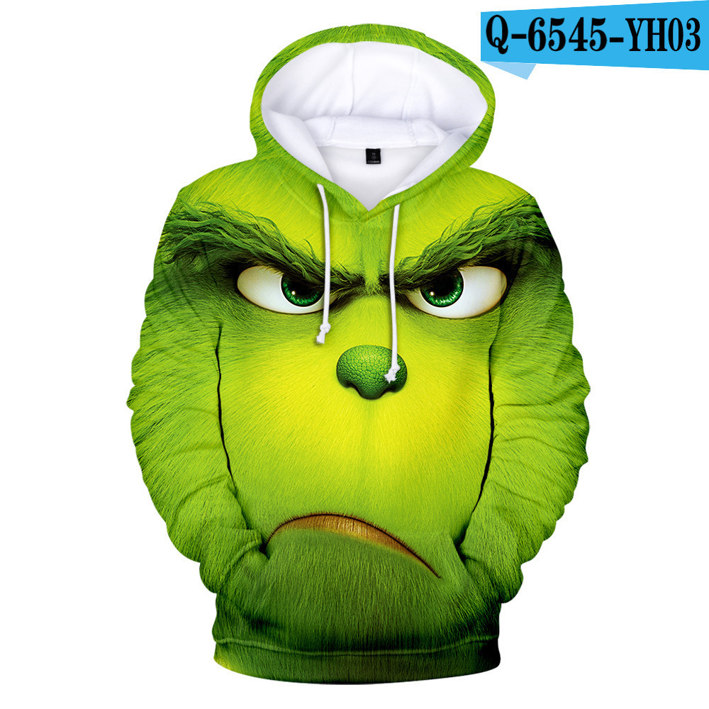 Grinch Hoodie Detail View