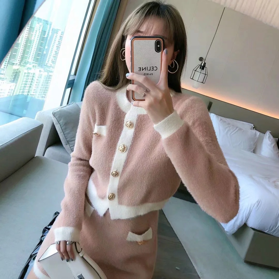 Water Mink Fleece Two-Piece Set