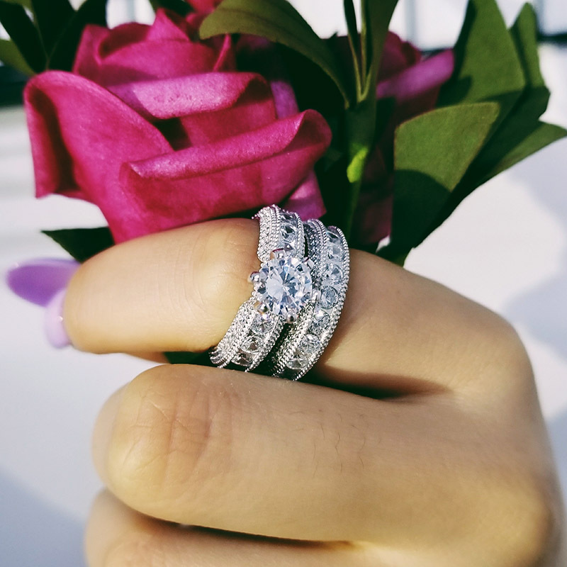 Silver Engagement Ring Image 3