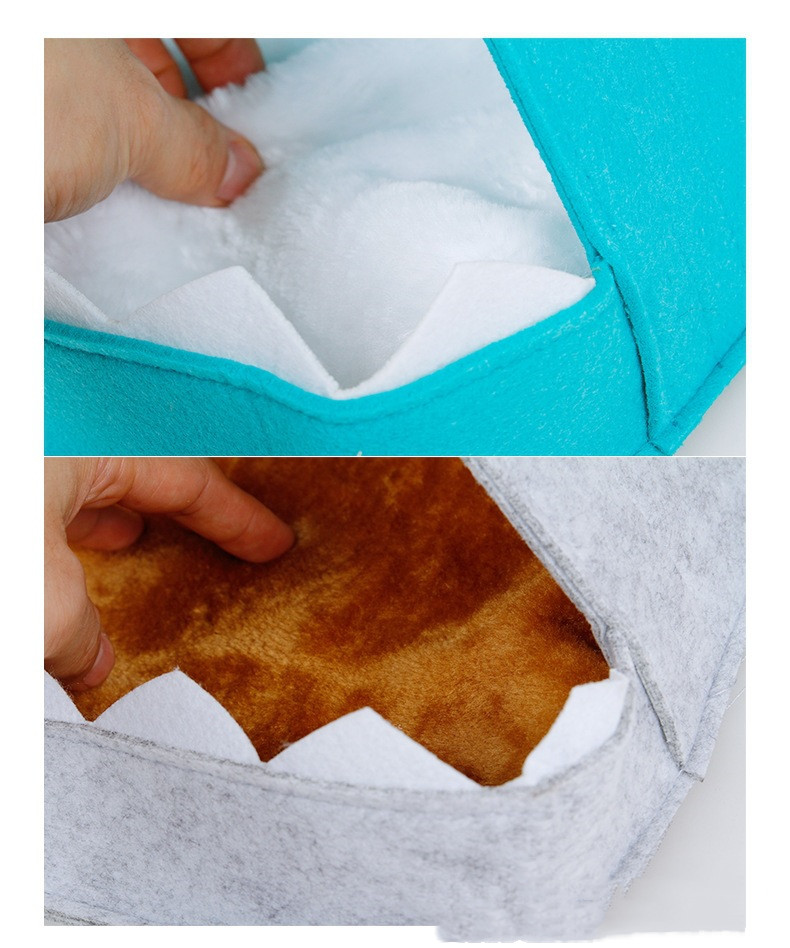 Felt Shark Pet Nest Details