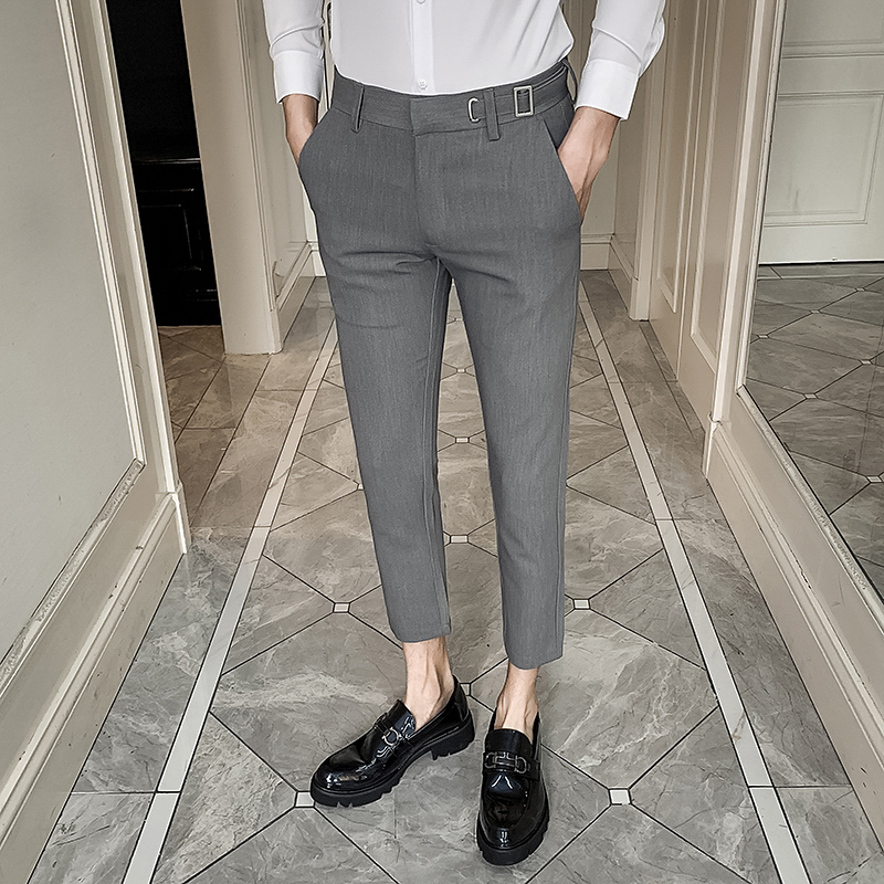 Men's Casual Business Slim-fit Pants Black