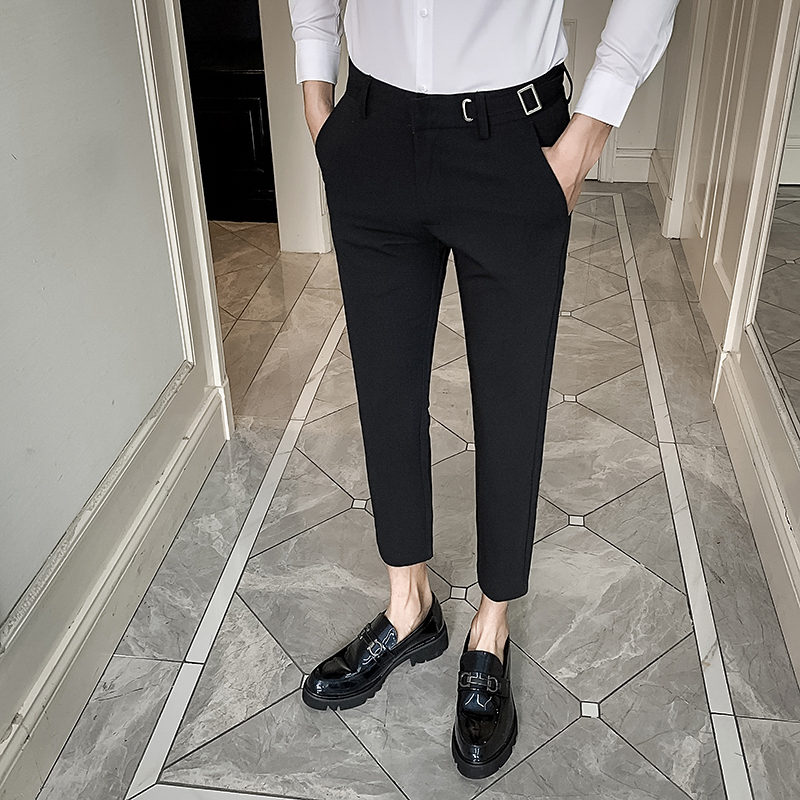 Men's Casual Business Slim-fit Pants in Action