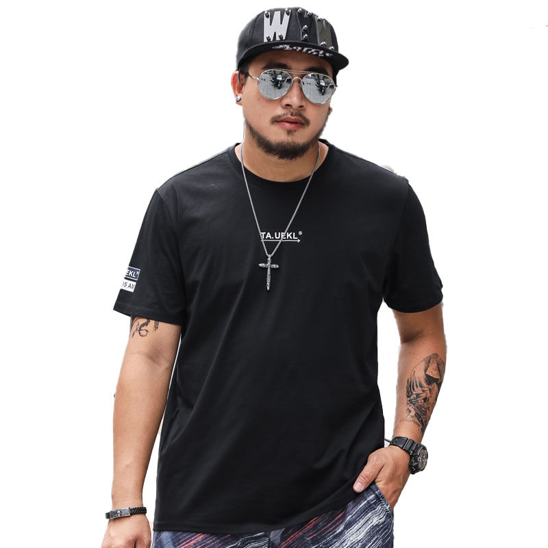 Men's Round Neck Print Casual Short-sleeved T-shirt