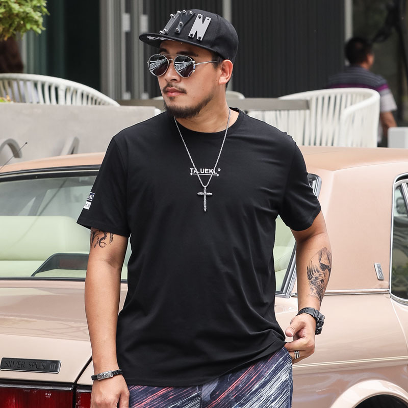 Men's Round Neck Print Casual Short-sleeved T-shirt