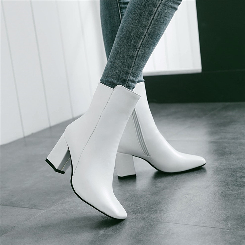 Stylish Red Ankle Boots