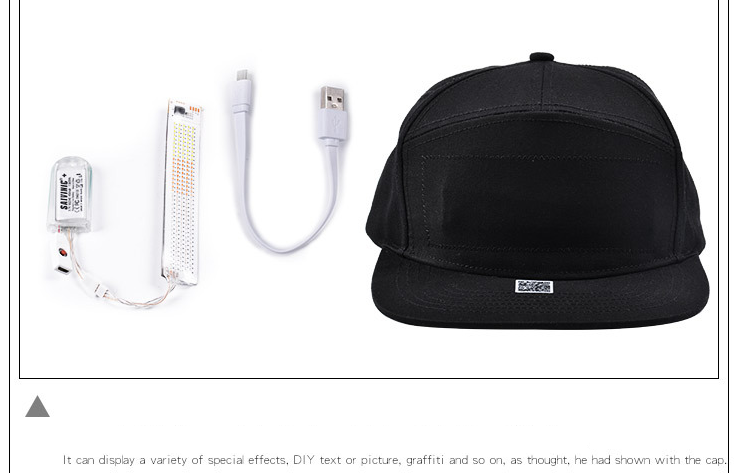 Colorful LED Display Cap