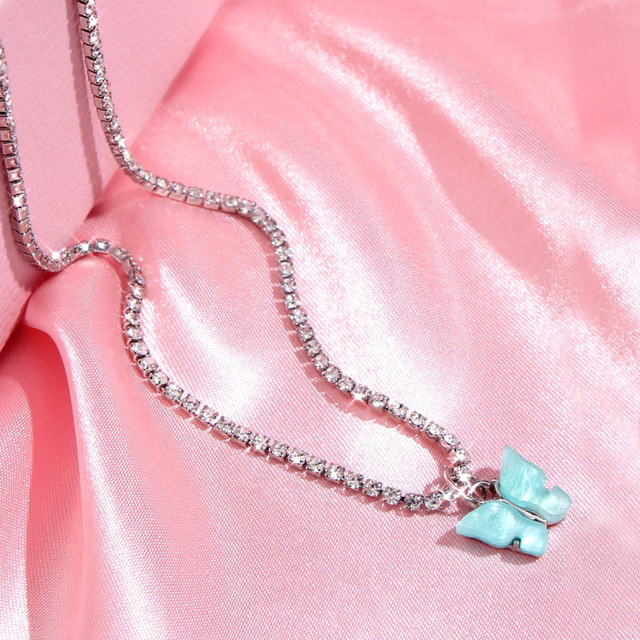 Acrylic Butterfly Necklace - Image 8