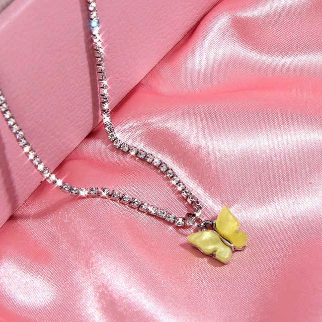 Acrylic Butterfly Necklace - Image 2