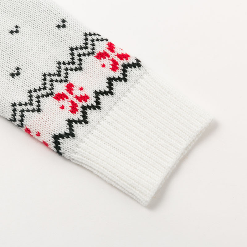 Model wearing the sweater