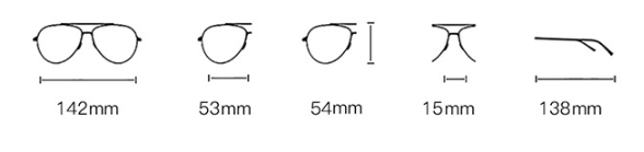 Large Frame Glasses - Image 1